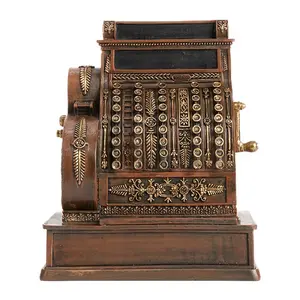 Vintage Resin Typewriter Decor, Classic Writing Machine Model for Home Office Desk & Bookshelf, Decorative Indoor Ornament