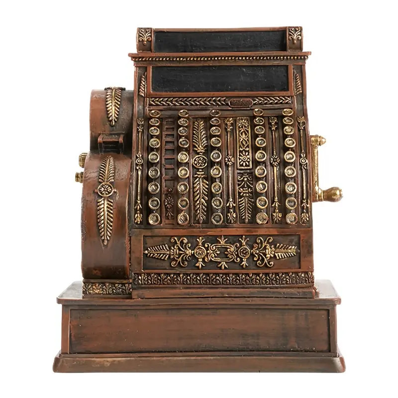 Vintage Resin Typewriter Decor, Classic Writing Machine Model for Home Office Desk & Bookshelf, Decorative Indoor Ornament