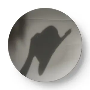 Coastal Cowgirl Shadow Plate, Black and White Western Decor Plate Modern Kitchen Art Boho Home Accent, Wall plate, cool girl gift, cool girl aesthetic