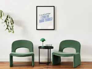 Affirmations Wall Art Set -Cool Gradient– 8X10 Prints for Home, Classroom, or Kids Room (6-Poster Set + Free Digital Bundle)