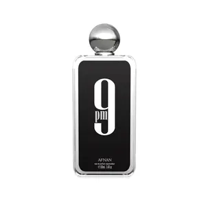 Afnan 9 PM Eau de Parfum for Men, 100ml(3.4 oz), Bold Statement of Masculinity and Sensuality