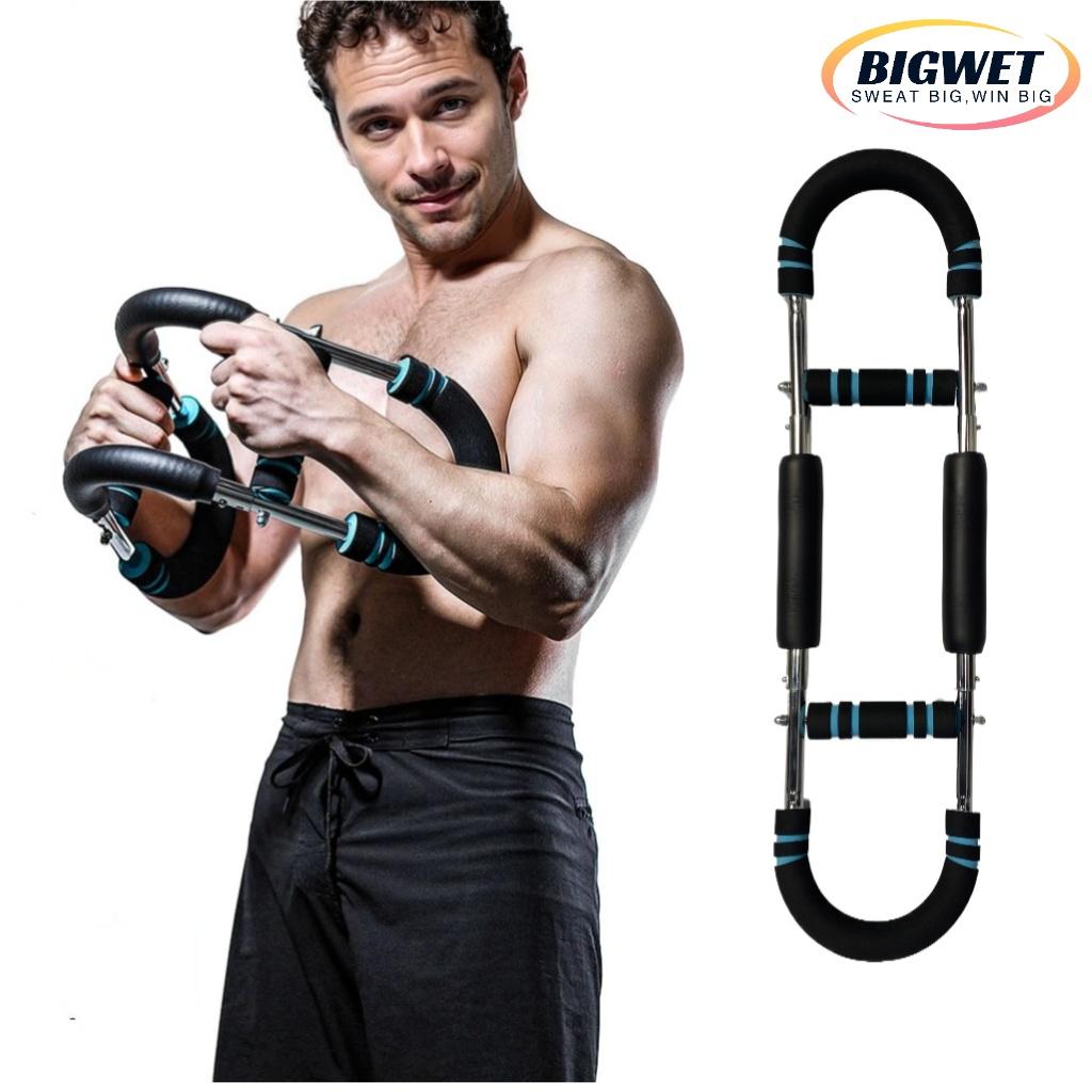 BIGWET Adjustable 60-130 LBS Twister Arm Trainer for Chest Shoulder Arm & Core Workout Portable Home Gym Equipment with