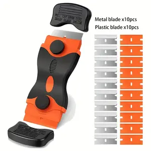 2 in 1 Dual Head Glue Removal Cleaning Spatula, Portable Multi-Functional Cleaner, Reusable Blade Design, Ideal for Home & Office Use