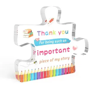 Gifts for Teachers - Teacher Christmas Gift,Teachers Appreciation Gifts for Women,End of Year Thank You Teacher Acrylic Decor Valentines Day Retirement Graduation Birthday Gift