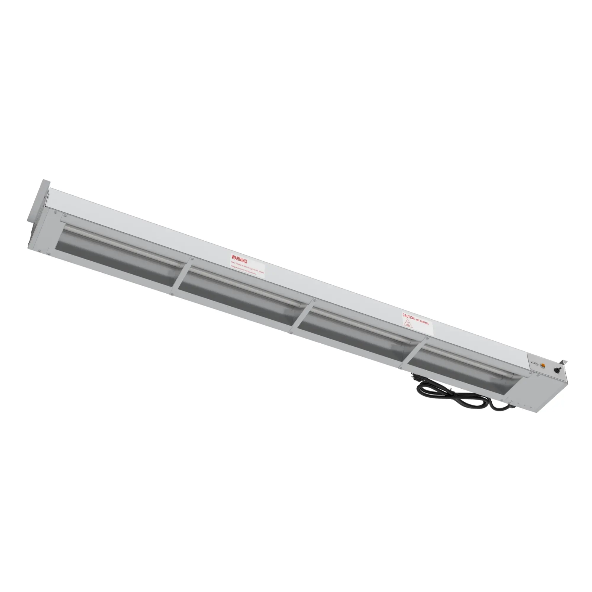60 in. High Wattage Commercial Food Strip Warmer with Toggle Controls and Cord - 120V, 1550W, UL Listed in Stainless-Steel (KM-WSTRIP-60)