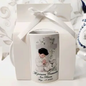 Personalized 11oz Customized Mug for First Communion ,Confirmation,Sweet-sixteen,baptism  - Customized Mug 11oz with Elegant Packaging and Personalization Options