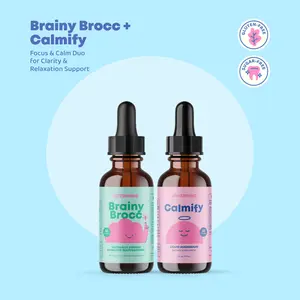 JoySpring Brainy Brocc + Calmify – Focus & Calm Duo for Clarity & Relaxation Support