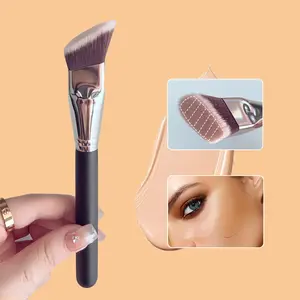 Large Oblique Head Foundation Makeup Brush, Professional Synthetic Makeup Brush, Makeup Tool Used for Contour Shaping