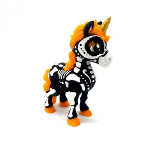Sugar Skull Unicorn: Spooky and Cute Articulating Halloween Decorations