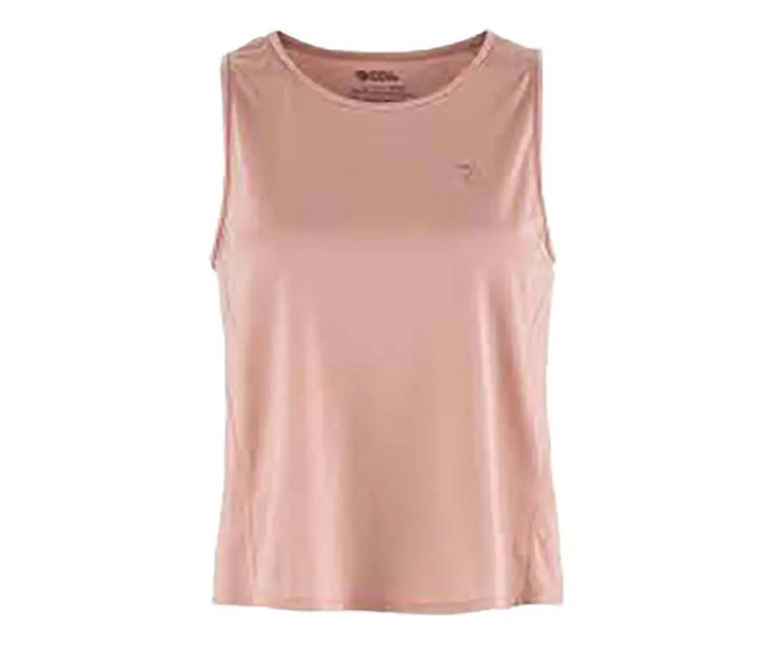 Fjallraven Women's Abisko Lite Sleeveless Pull-On Performance Tank Top - Round Neck, Lightweight, Sporty Chic Solid for Hiking, Casual Wear