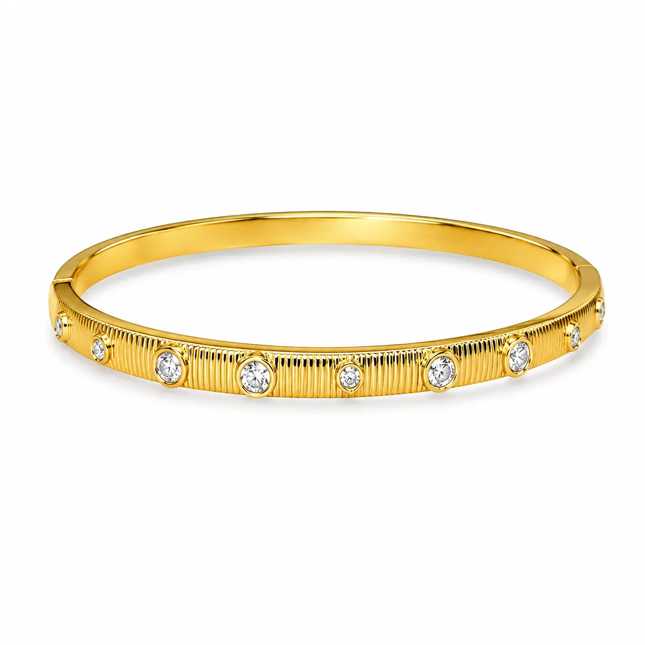 TEIKET Modern Costume Jewelry Bangle, Fashion Accessory for Women