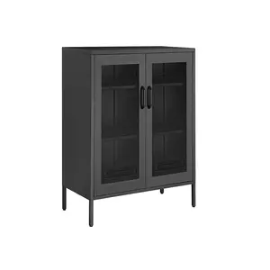 SONGMICS Metal Storage Cabinet with Mesh Doors