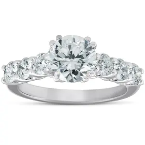 2 Ct Diamond Engagement Ring 14k White Gold Lab Grown