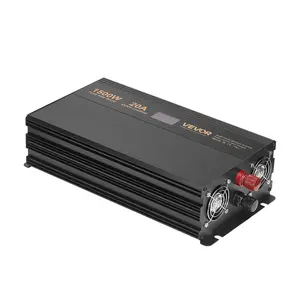 VEVOR Sump Pump Battery Backup System 1500W LCD Auto Switches to Battery Inverter