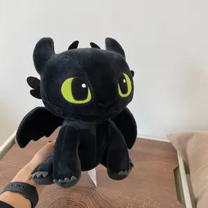 How To Train Your Dragon Anime Figures Toothless Plush Toy Doll Toothless Plush Toy Room Children Toy Cute Kawaii  Birthday Gift Stuffed Animals