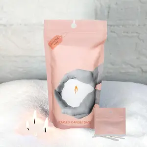 Pearled Candle Sand 10 Oz – White Unscented Safe Non Toxic Long Lasting Pearled Candle Wax up to 60 Hours - Refillable Unique Sand Candle Wax with 15 Candle Wicks for Candle Making