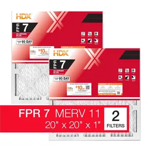 20 in. x 20 in. x 1 in. Allergen Plus Pleated Furnace Air Filter FPR 7, MERV 11 (2-Pack)