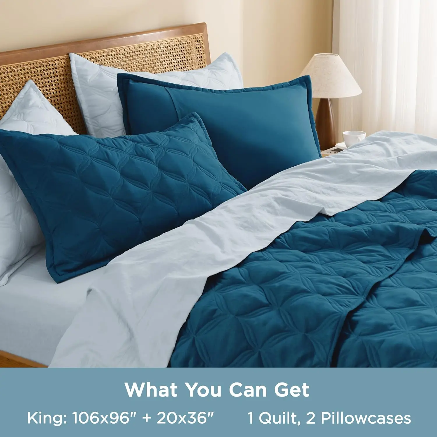 King Size Bedding Set - Teal Lightweight Comforter Bedspreads & Coverlets Turquoise - Bedding Cover Bed All Season - 3 Pieces (1, 2 Pillowcases) King Size Bedding Set - Teal Lightweight Comforter Bedspreads & Coverlets Turquoise - Bedding Cover Bed All Season - 3 Pieces (1, 2 Pillowcases)