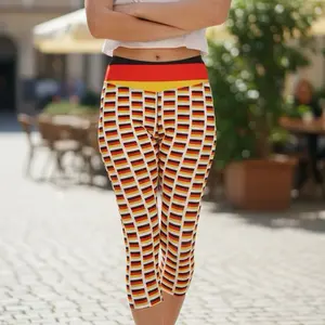 Germany Flag Capri Leggings 🇩🇪 | High-Waisted Yoga Pants