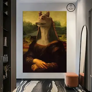 NOT The Mona Meesa Trendy Funny Wall Art Poster Home Decor Wall decor MEME Poster Artistic Print Room Decoration