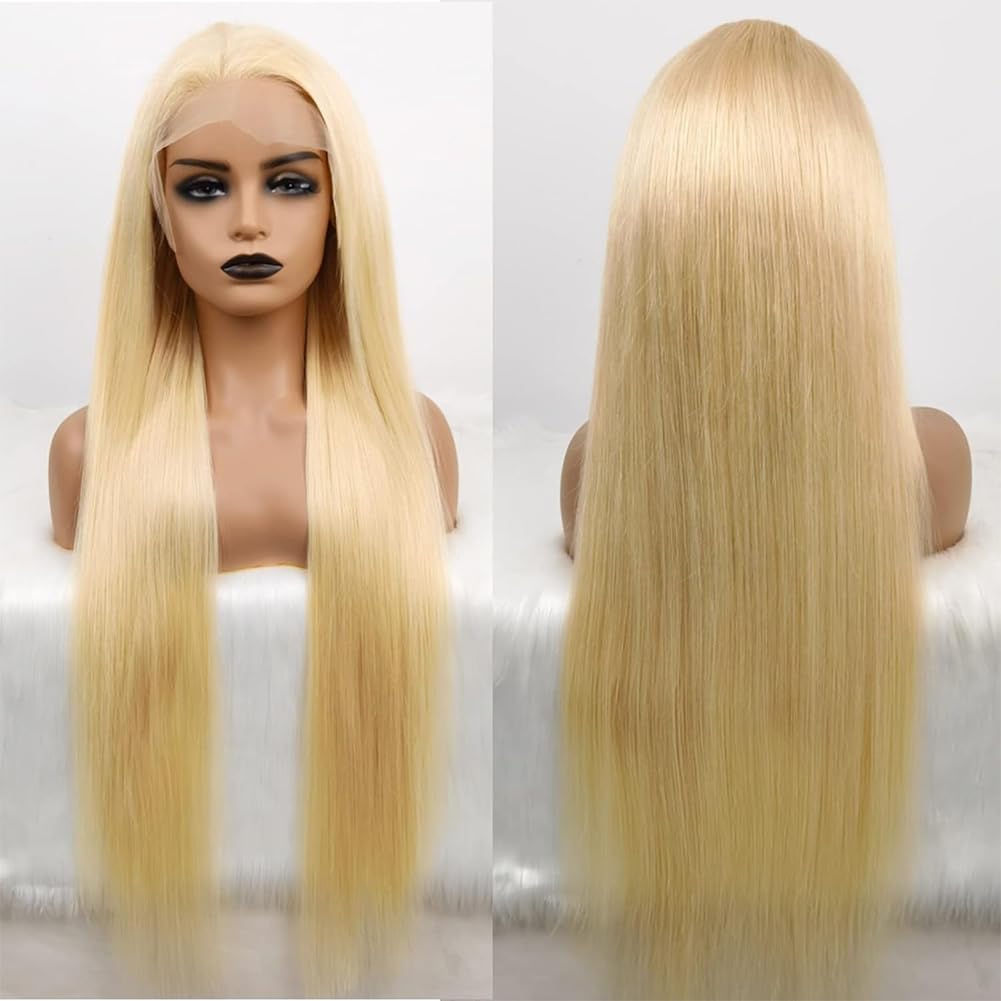 5x5 Glueless Wig Straight Human Hair Wig 613 Blonde Straight Lace Closure Wig For Woman Pre Plucked Pre Cut 180% Density Straight Lace Wig Daily Wear Friendly 5x5 Glueless Wig Straight Human Hair Wig 613 Blonde Straight Lace Closure Wig For Woman Pre Plucked Pre Cut 180% Density Straight Lace Wig Daily Wear Friendly