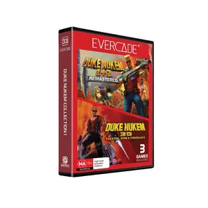 Evercade Duke Nukem Cartridge - Duke Nukem 1 and 2 Remastered, Duke Nukem 3D Total Meltdown
