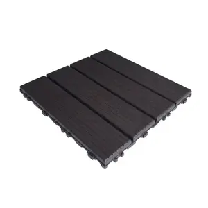 12sq.  ft Interlocking Deck Tiles, 12 Pack Patio Deck Tiles Waterproof Outdoor Flooring 12" x 12"All Weather Uses for Porch Poolside Balcony Backyard Pathway