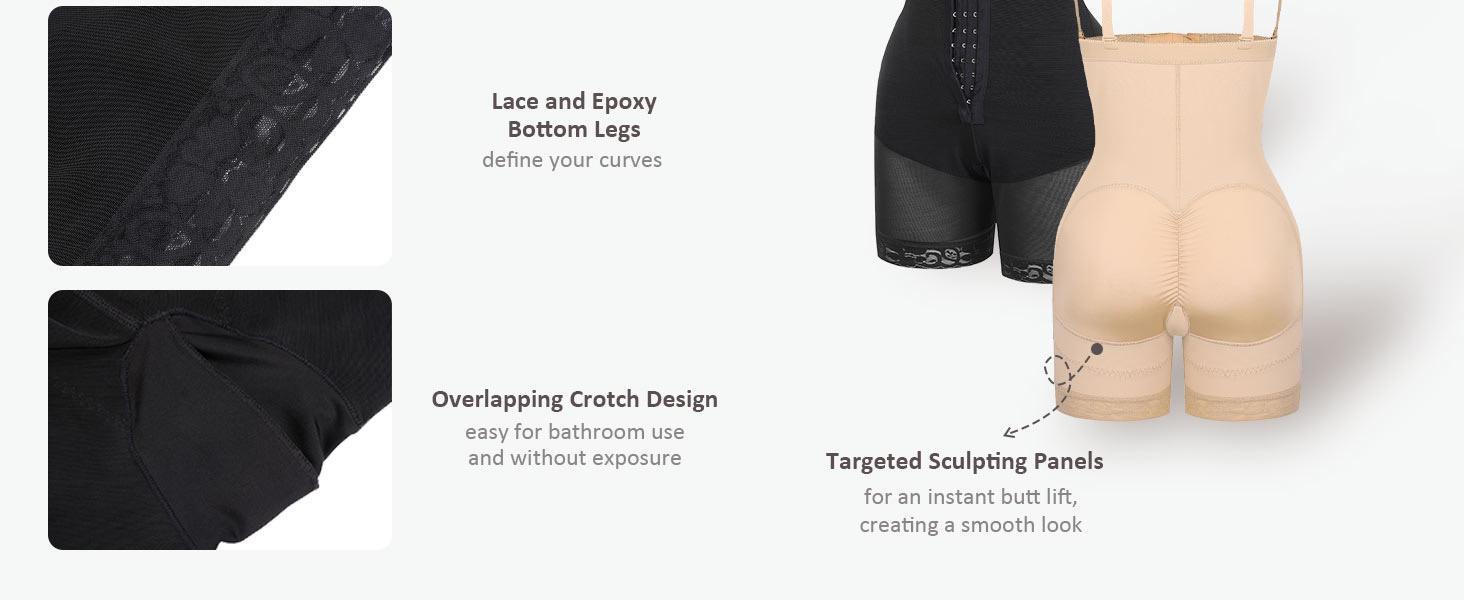 FeelinGirl Tummy Control Shapewear for Women Colombianas Moldeadoras Seamless Firm Triple Control Butt Lifter Shapewear Womenswear Comfort Fabric
