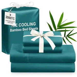 Extra Deep Pocket Sheet Set, Cooling Breathable Bed Sheets, Wrinkle Free Soft Bedding, Hypoallergenic Gentle on Skin, Fits Extra Deep Mattresses for Bedroom, Kids Room, Hotel