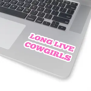 Long Live Cowgirls Stickers, Cute Cowgirl Decor, Rodeo Gifts, Western Themed Stickers, Fun Accessories for Cowgirls