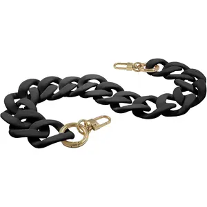 1 count  Purse Chain Handbag Strap, Black  Chain Strap Replacement, Adjustable Purse Chain Handles for  Bags, Clutch Purse DIY Crafts (17.7" Length)