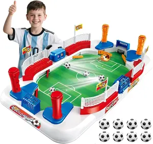 Mini Foosball Table Soccer Board Games for Kids Adults Indoor Table Games with Dual Flipper Controls High Fences Pinball Machine Soccer Toy Birthday for Boys Age 6 7 8-12