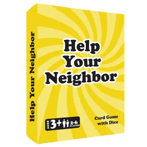 Help Your Neighbor - Card and Dice Game - 2 to 6 Players - Ages 3+