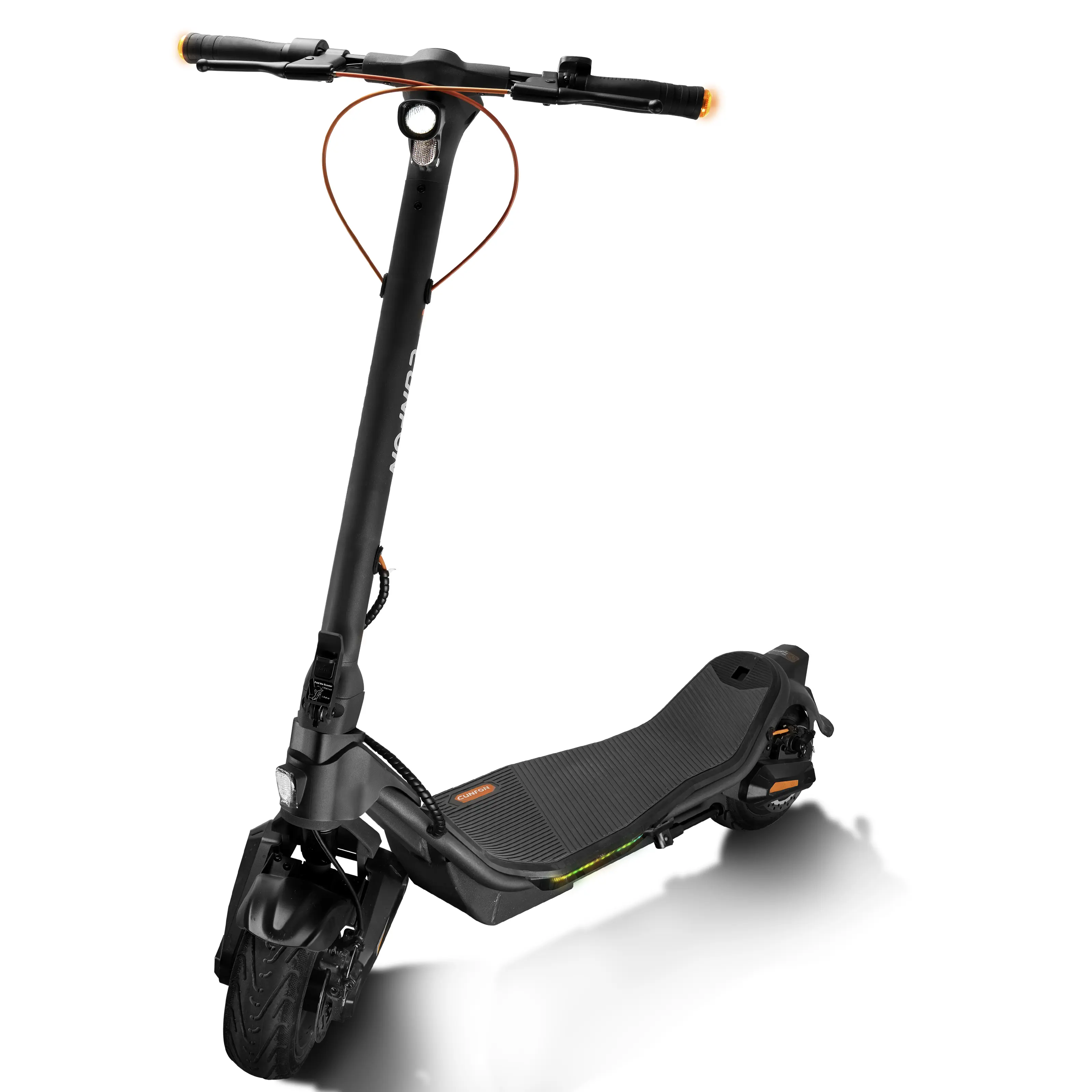 CUNFON RS500 Electric Scooter 35Miles Max Range 25 mph Max Speed 1000W Powerful Motor 624Wh Battery APP Control 220LBS Max Payload Net Weight 57LBS with Fingerprint Unlock Cruise Control for Adults & Tweens