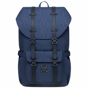 KAUKKO backpack women men daypack with laptop compartment for 14 inch notebook for leisure job university travel hiking, 21L