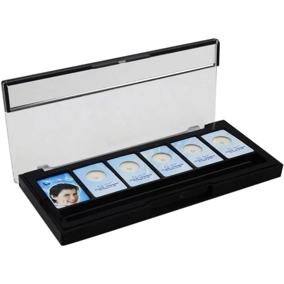 Dental Crystal Tooth Ornaments - White, 2.0mm Diameter Teeth Jewelry Gems with Mirror and Box, 2Mm, Diameter 2.0Mm