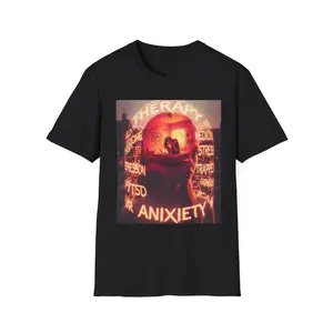 Therapy Anxiety Illustration T-Shirt | Mental Health Awareness - Original Graphic Art created by seller