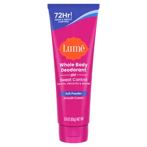 Lume Whole Body Deodorant PLUS Sweat Control Cream