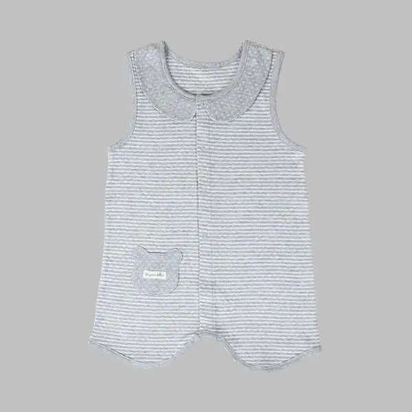 Organic Boom Sleeping Vest - Gray Size 110