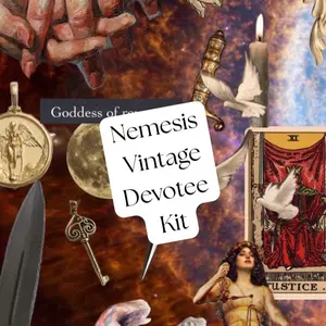 Nemesis Worship Vintage Bundle, Vintage Witchcraft Tools, Hellenic Witch Bundle, Beginner Deity Work Kit, Pagan Witch Justice Magic Goddess