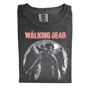 The Vintage Walking Dead Zombie Comfort Color Shirt, Retro Horror TV Series Shirt, Gift for Men, Vintage Horror Shirt, Gift for Women, Crew Neck T-shirt, Trending T-shirt