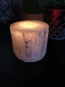 Selenite Tea Candle Holders