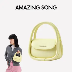 AMAZING SONG Soft Oval Bag  Casual Handbag, Women's Crossbody & Underarm Shoulder Bag