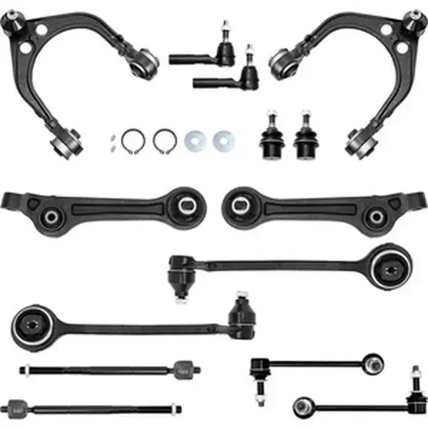 14PCS Front Suspension Kit for 2011-2017 Dodge Charger & Chrysler 300 RWD | Control Arms, Tie Rods & Steering Parts