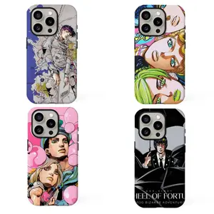 Anime J-JoJo Bizarre Adventure Fashion Colorful Phone Case Film Shell For IPhone 17 16 15 14 13 12 11 Pro Max Plus Air Protective Drop-proof Gift Unique Design