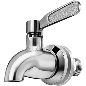 Beverage Dispenser Spigot Replacement, Stainless Steel Metal Spigot for Glass Jar & Drink Dispenser