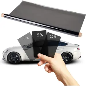 30% VLT Tinted Window Film, 26"x 79" Car Window Tint, Scratch-Resistant Tint Film, Privacy Window Film, Uncut Windshield Sun Shade Roll,Car Shade Front Windshield,Black Auto Tint
