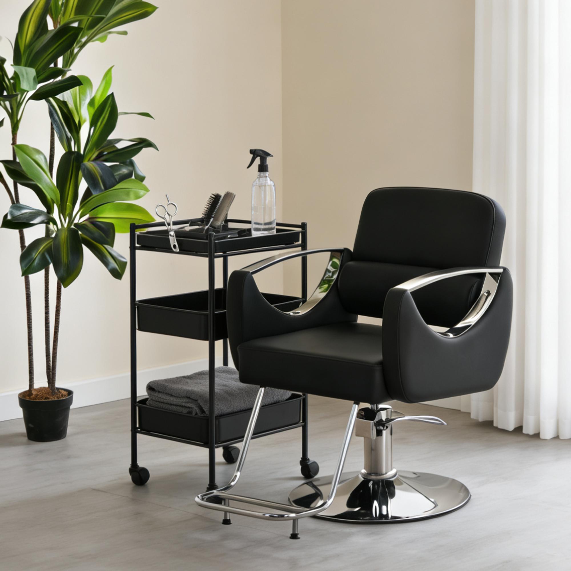 Black Reclining Salon Barber Chair for Hair Stylist, Professional Hair Stylist Chairs with Heavy Duty Hydraulic Pump, All Purpose Styling Hairdresser Braiding Shampoo Chair for Spa Home Euipment Barber Salon Chair for Hair Stylist Black Reclining Salon Barber Chair for Hair Stylist, Professional Hair Stylist Chairs with Heavy Duty Hydraulic Pump, All Purpose Styling Hairdresser Braiding Shampoo Chair for Spa Home Euipment Barber Salon Chair for Hair Stylist