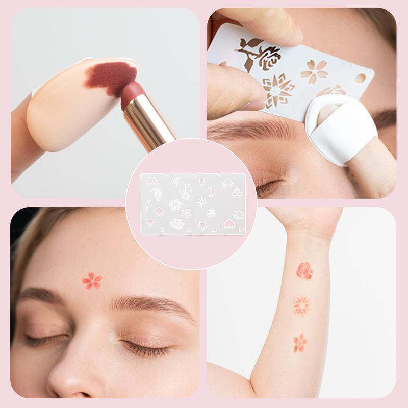 CrazyMar - Makeup Brushes Foundation Powder Concealers Eye Shadows Makeup Set with LED light Mirror 21 Pcs Mini Makeup Brushes