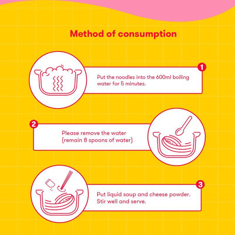 Samyang Buldak Ramen Carbonara Hot Chicken Flavor 5pk 22.9 oz, Spicy Korean Instant Food Noodle Pansit